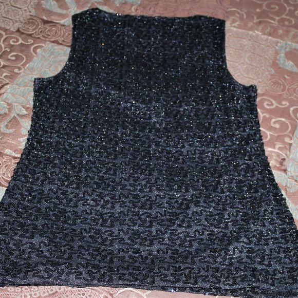 Fully Sequined Embellished Festive Tank Top - Picture 4 of 5